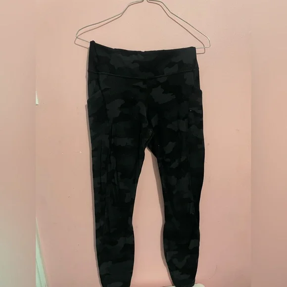 lululemon athletica Pants Jumpsuits Womens Black And Grey